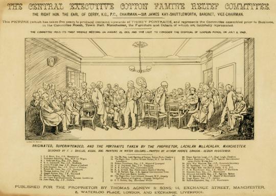 The Central Executive Cotton Famine Relief Committee, Lachlan McLachlan, about 1869