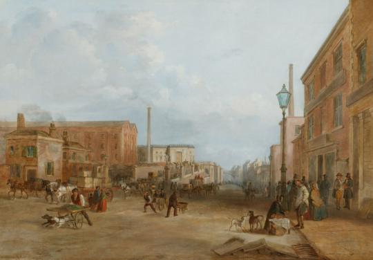 London Road, Manchester, by Arthur Tait, 1844-1850
