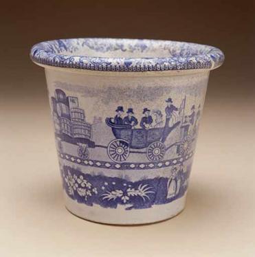 Liverpool and Manchester Railway commemorative flowerpot