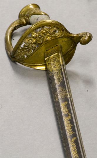 Captain's sword (detail), CSS Alabama, 1864