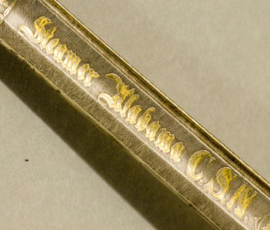Captain's sword (detail), CSS Alabama, 1864
