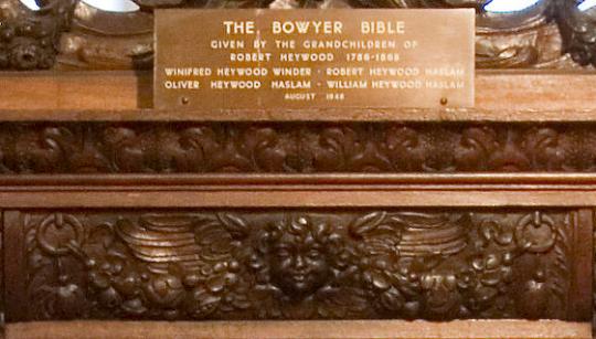 The Bowyer Bible (detail), compiled by Robert Bowyer, early 1800s