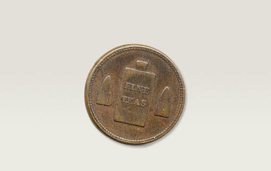 Grocer's trade token