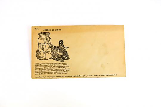 Union patriotic envelope, published by Stimpson & Company, New York, 1861