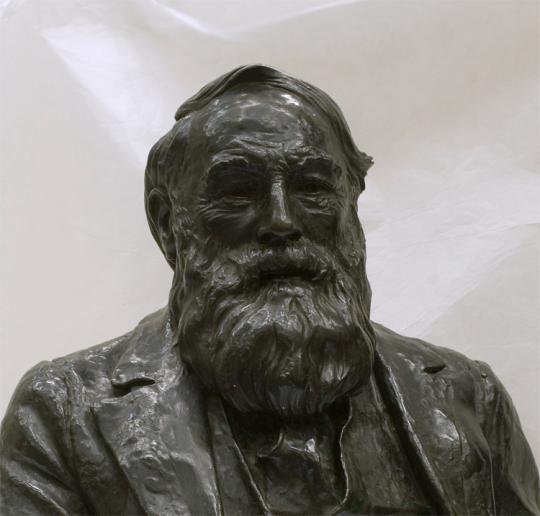 Henry Mayers Hyndman (detail), by Edward Hill Lacey, 1922