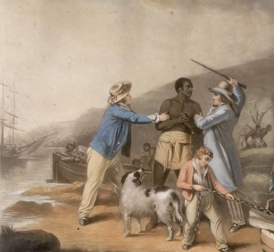 Slave Trade (detail), by John Raphael Smith after George Morland, 1791