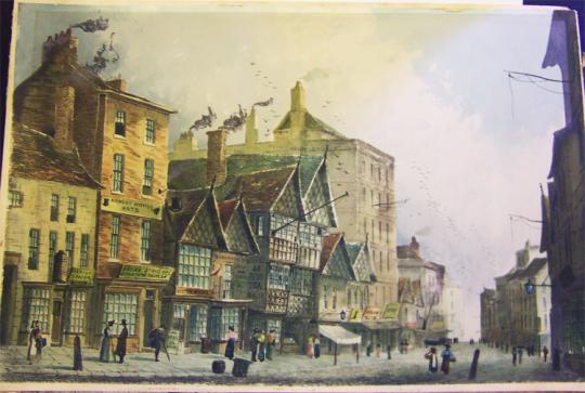 Old Market Street, Manchester, by Paul Braddon, 1820