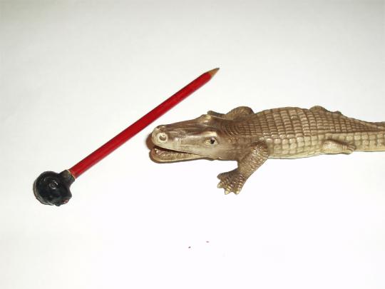 Crocodile letter opener (detail), 1950s-60s