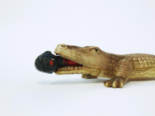 Crocodile letter opener (detail), 1950s-60s